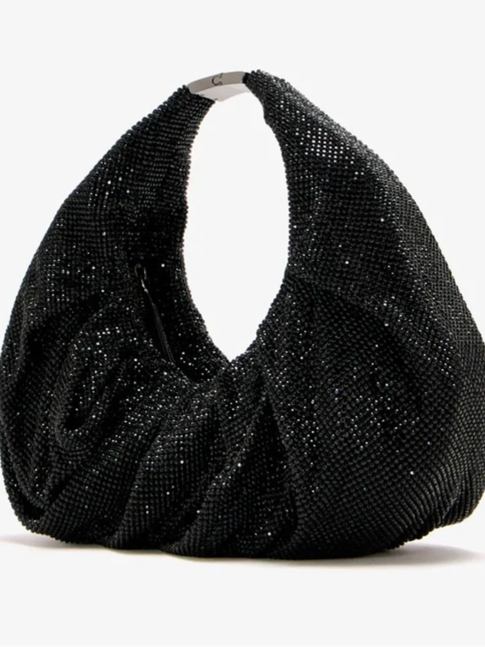 Black Beaded Hobo Shoulder Yennefer bag